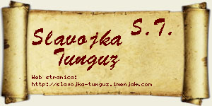 Slavojka Tunguz vizit kartica